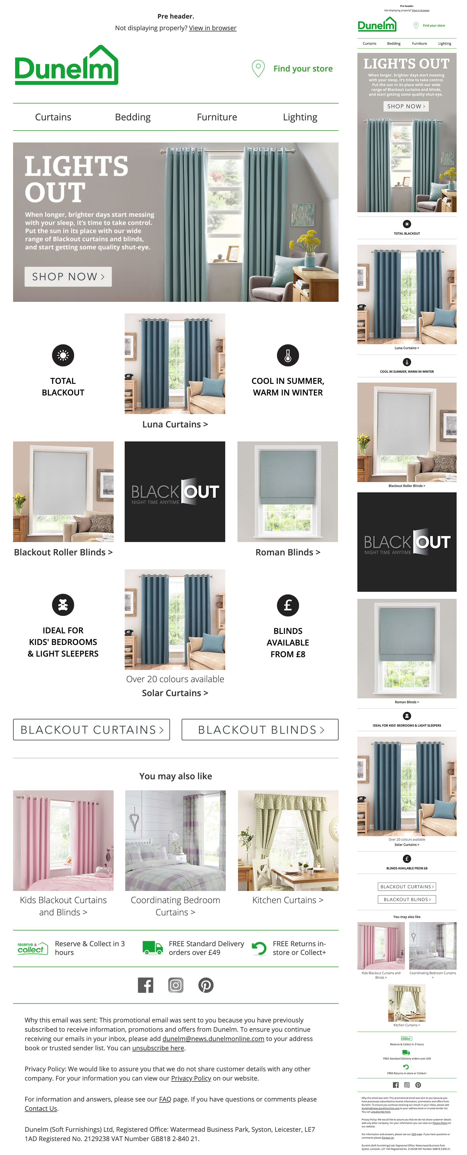 Dunelm Email