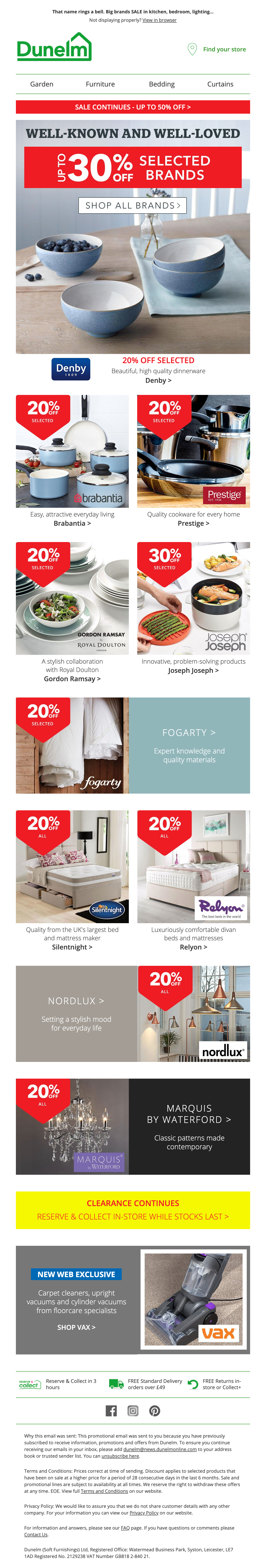 Dunelm Email