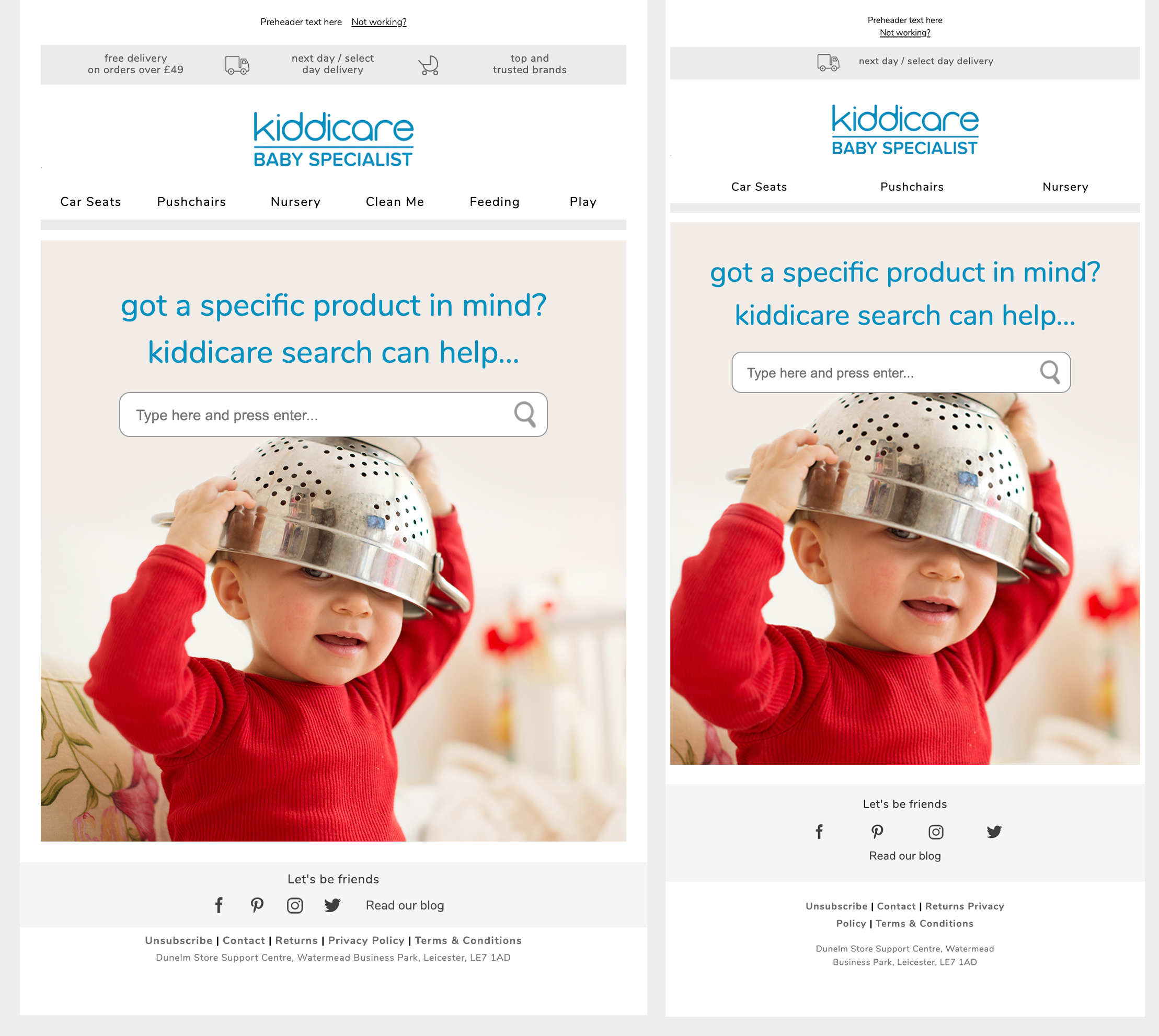 Kiddicare Email
